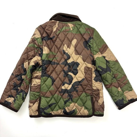 Polo Ralph Lauren Toddler Boy's Sz 4T Quilted Puffer Jacket Car Coat Green Camo - Picture 4 of 7